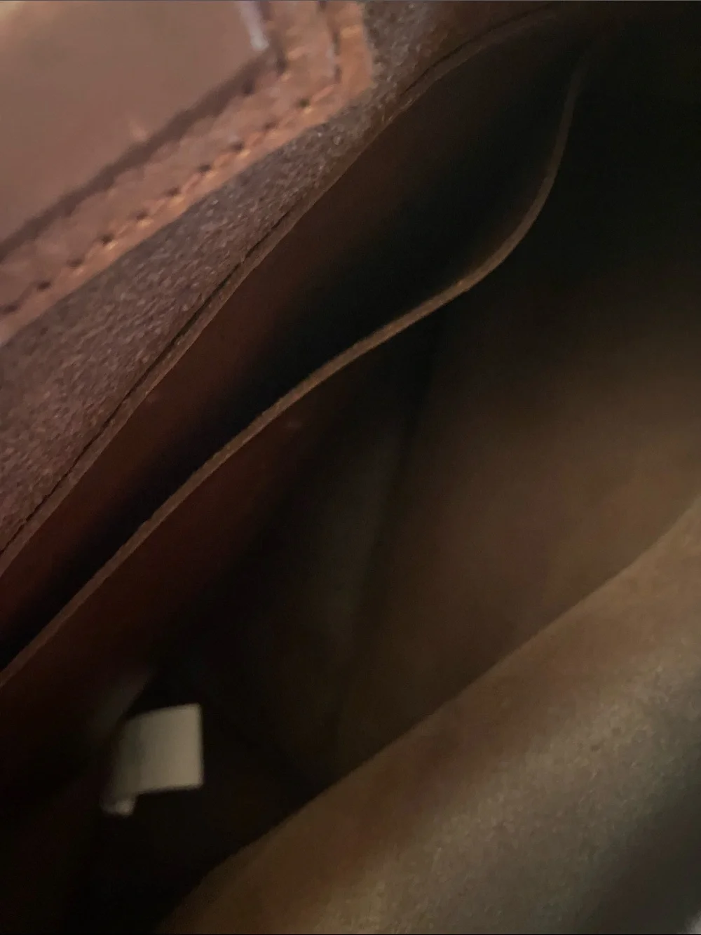 Men's Brown Leather Shoulder Tote